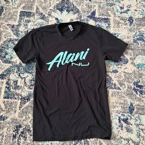 Nu-in Women's Black and Blue T-shirt